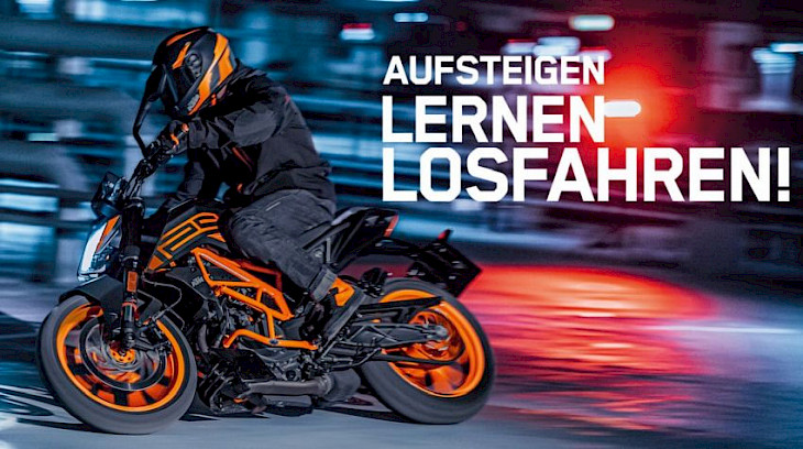 Jetzt die KTM 125 Duke ab 16 fahren